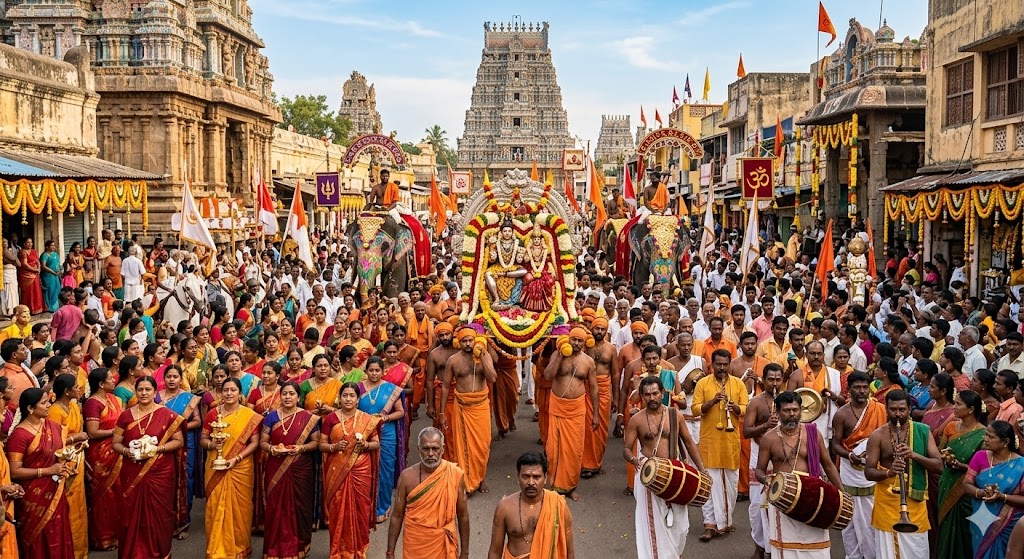 Hindu Sangam procession draws attention in Parane