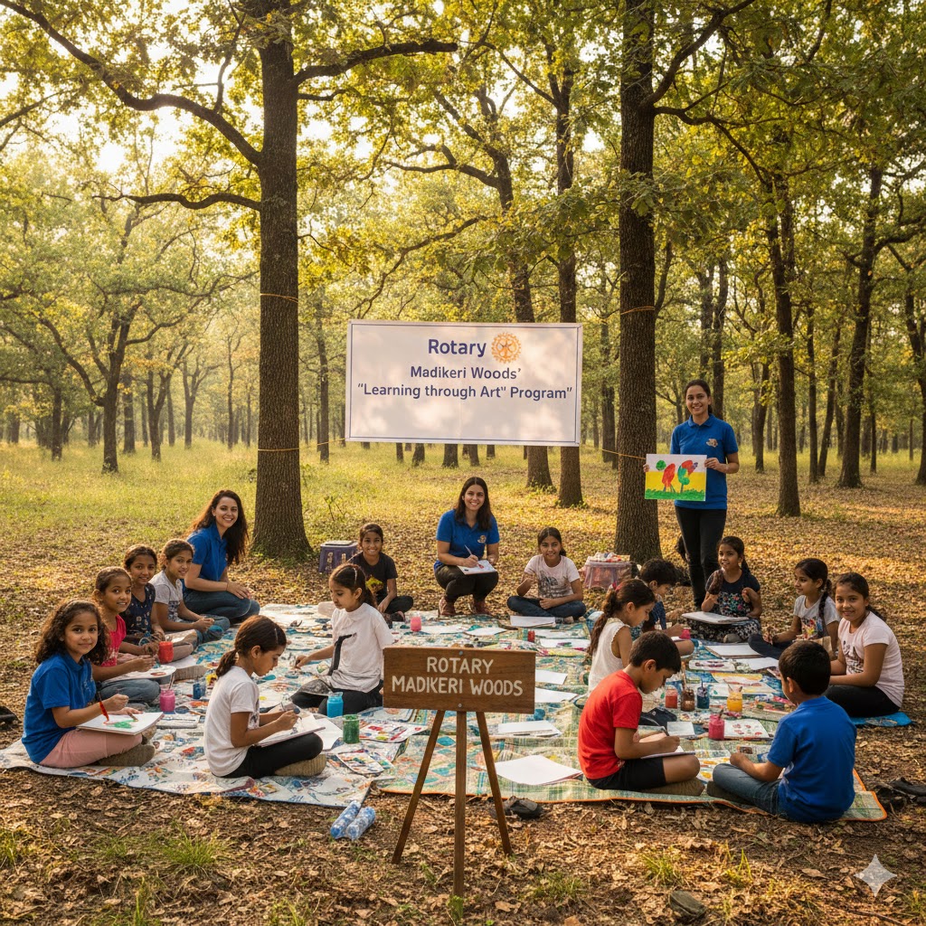 Rotary Madikeri Woods&rsquo; &lsquo;Learning through Art&rsquo; Program