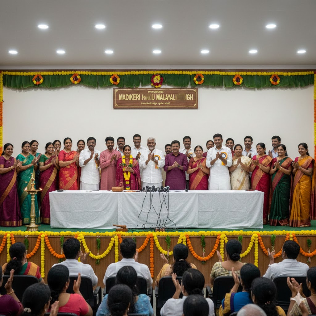 Madikeri Hindu Malayali Sangh elected