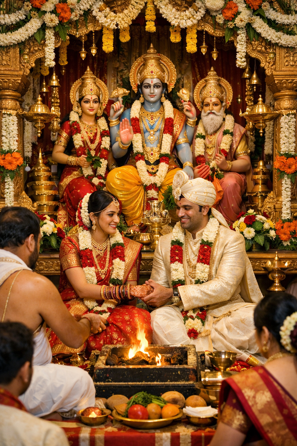 Marriage at the Deity Poojotsava