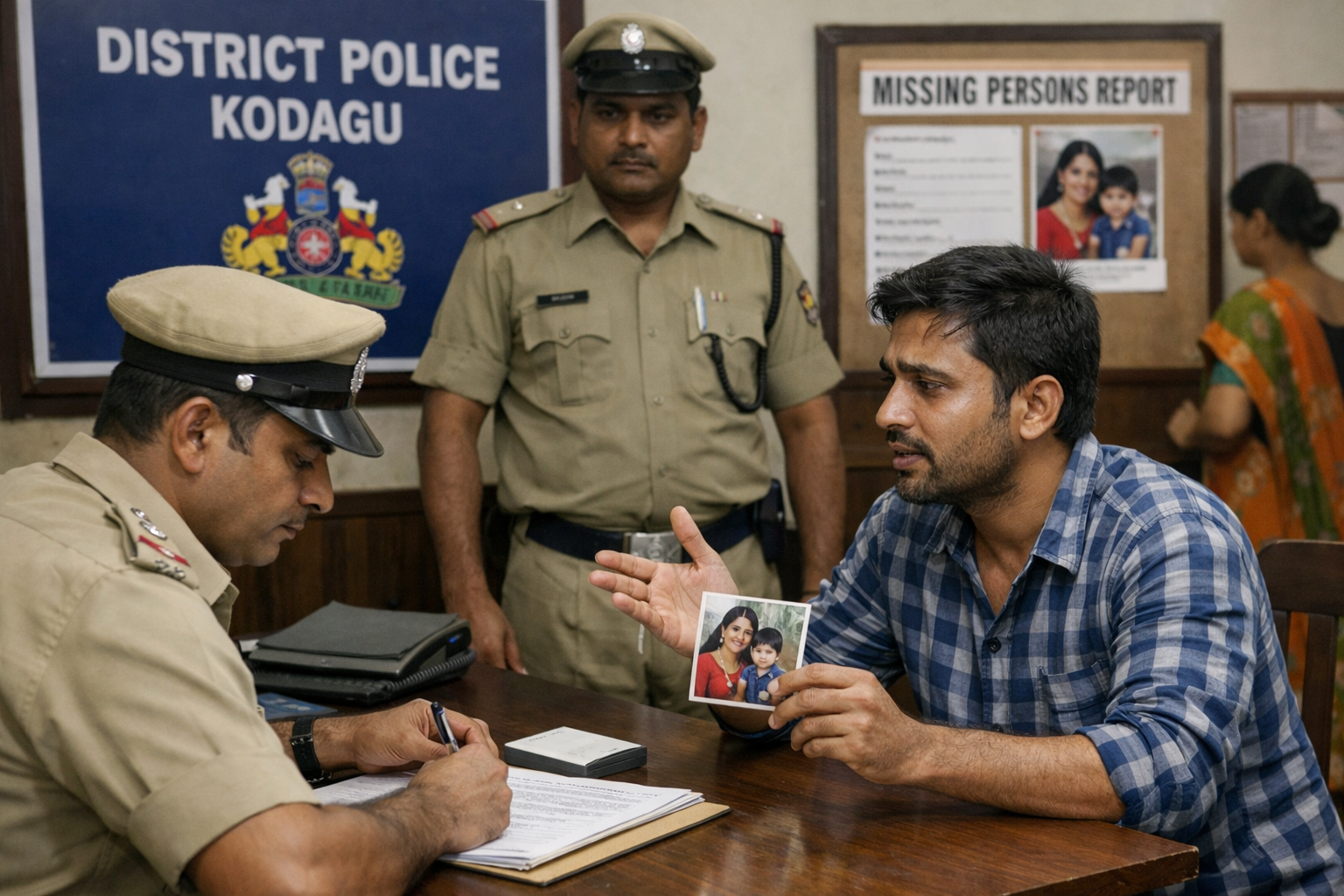 Wife and child missing complaint