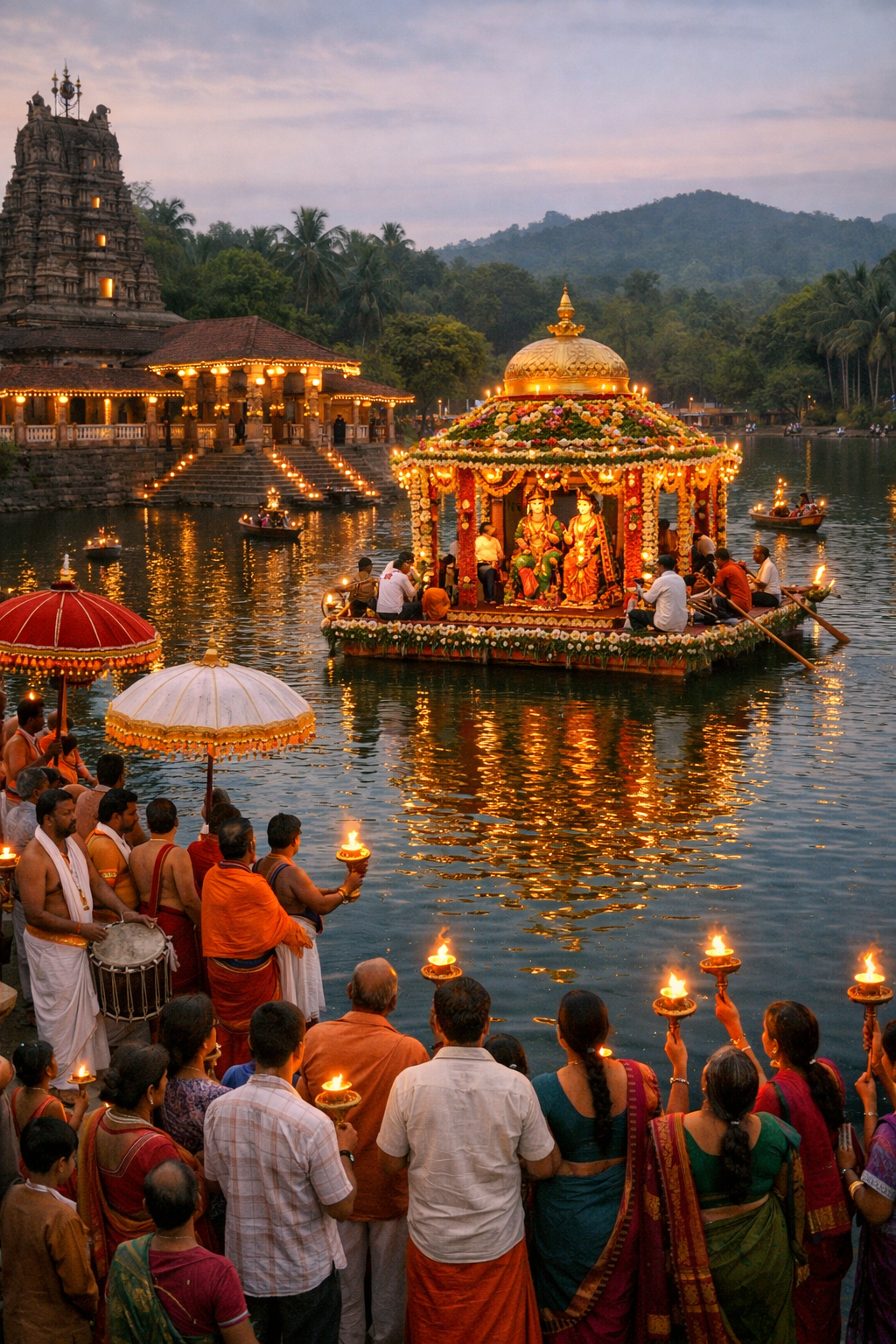 Shirangala Umamaheshwara Theppotsava procession