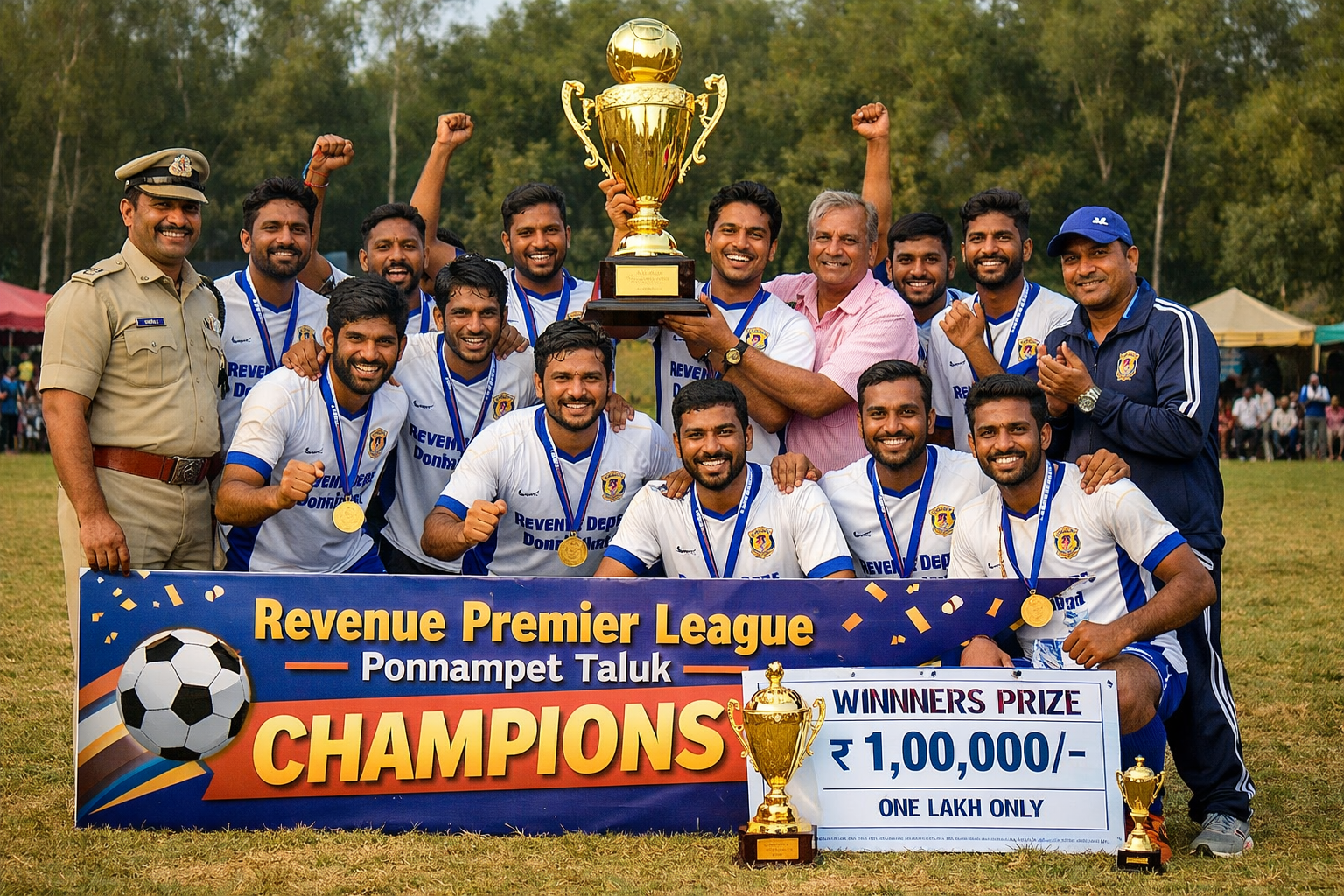 Revenue Premier League Ponnampet Taluk Champion