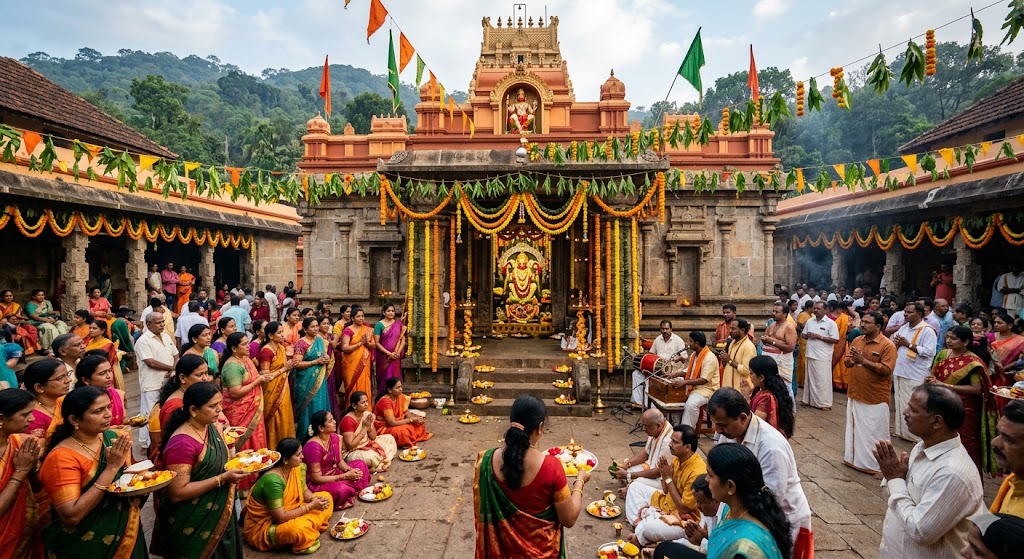 Hanuman Jayanti at Anjaneya Temple in Madikeri