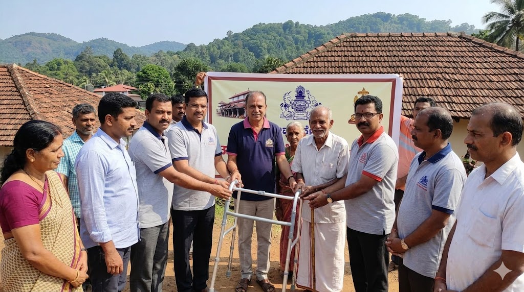 Dharmasthala Sangha donates a walker