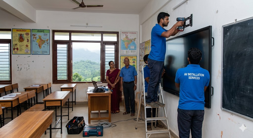 Smart Board Installation in Residential Schools