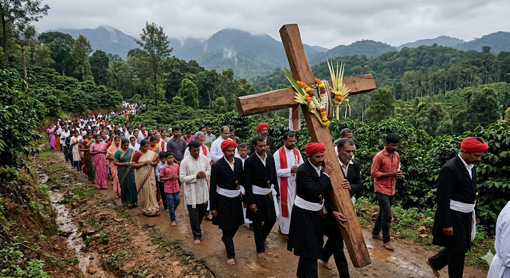 Good Friday Jesus' memory throughout the district