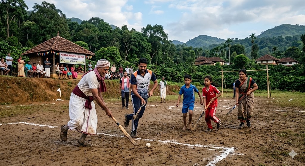 Family Hockey Kalarava Chenanda Cup Hockey begins auspiciously