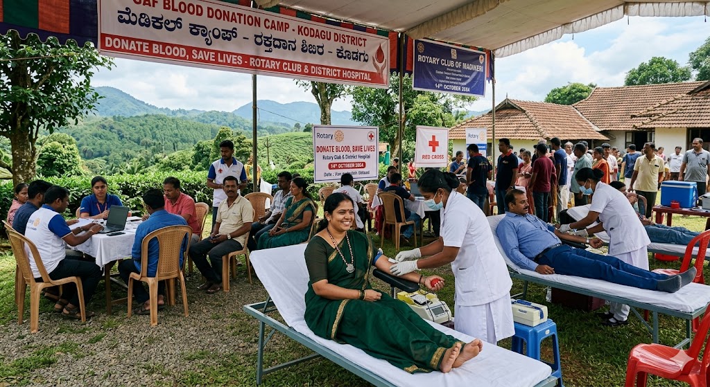 Blood donation camp in Maragodu