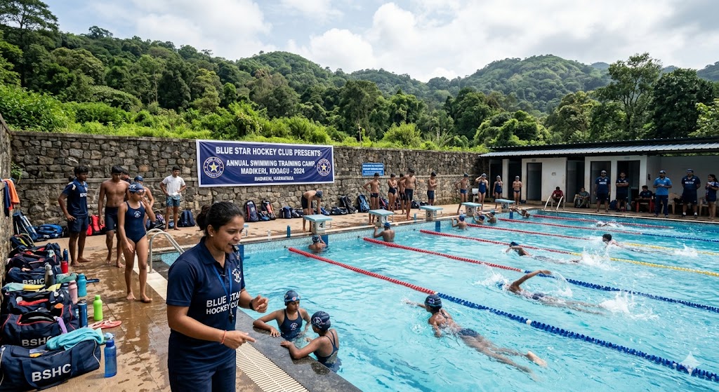 Blue Star Hockey Club organizes swimming training camp