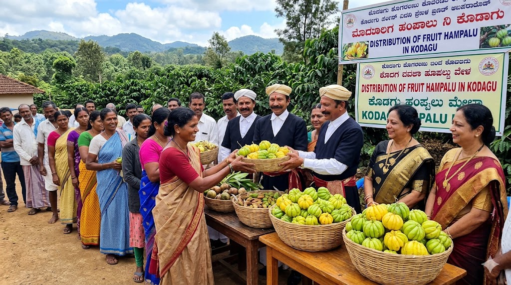 Distribution of Fruit Hampalu
