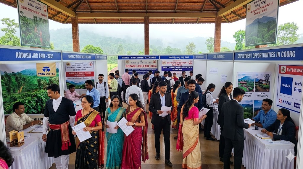 Job fair at Cauvery College