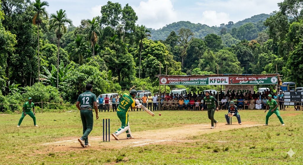 Cricket tournament by the Forest Department