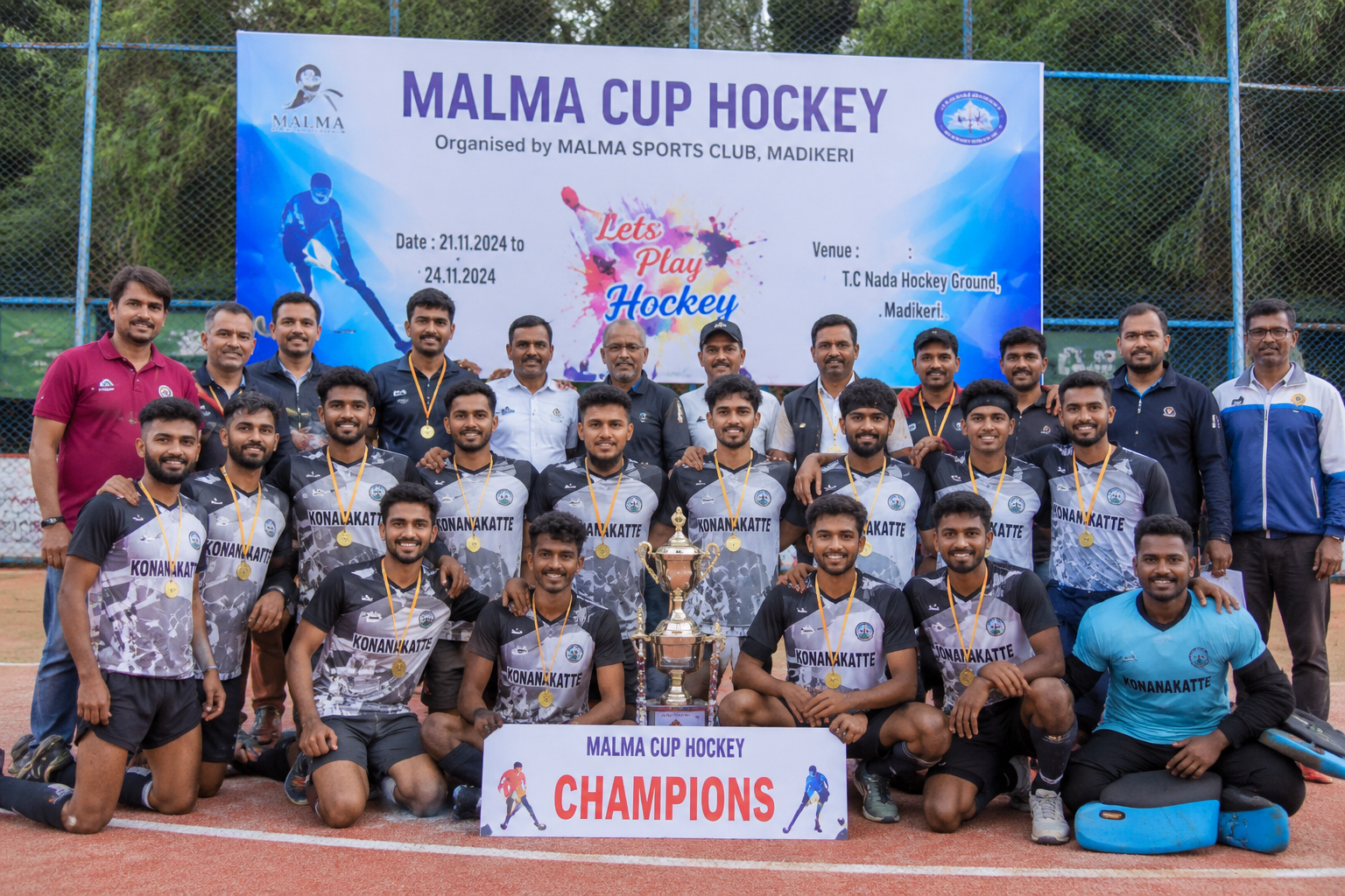 Malma Cup Hockey Konanakatte XI Champion Charmers Madikeri Runners