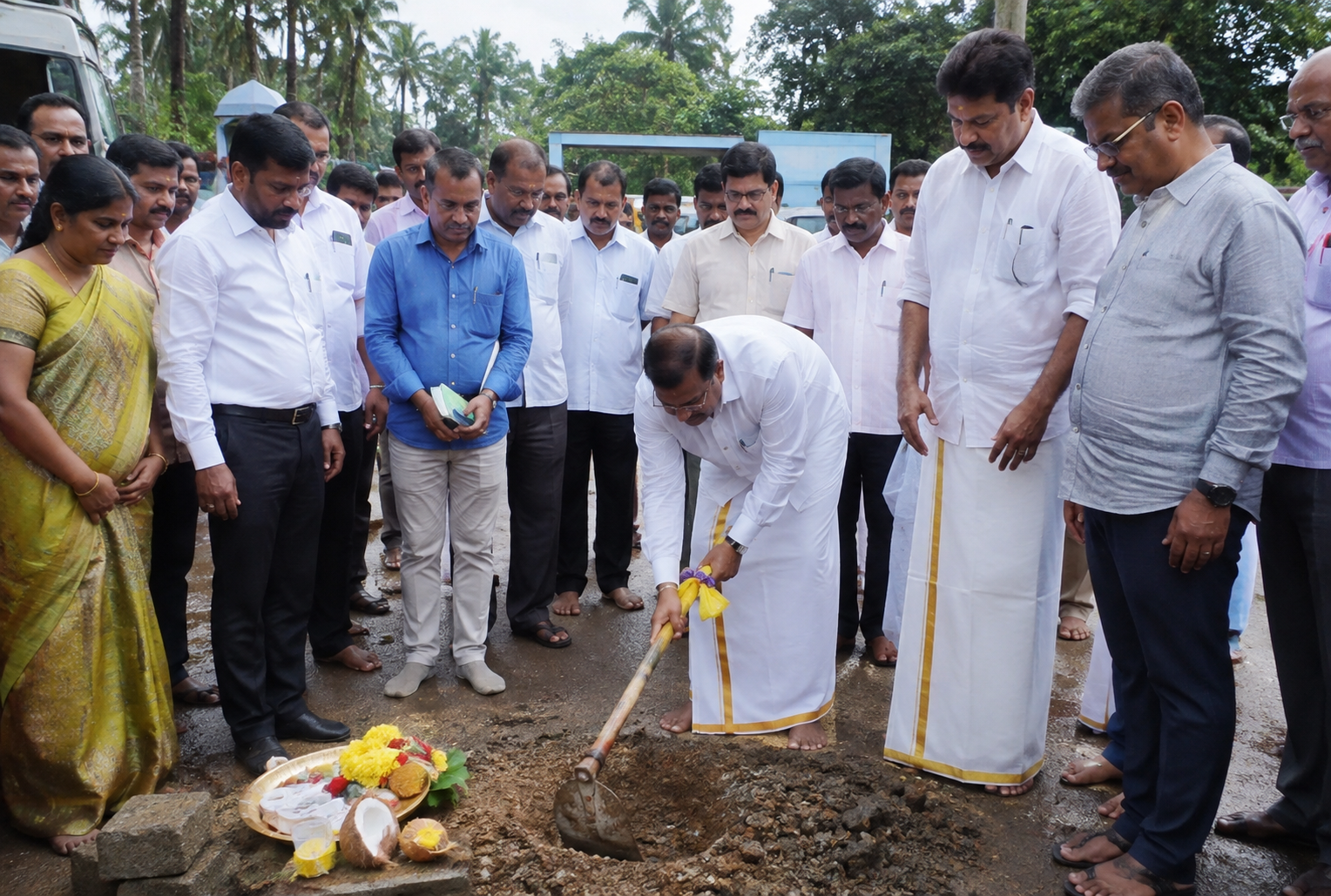 Groundbreaking Ceremony Held for Road Development Work