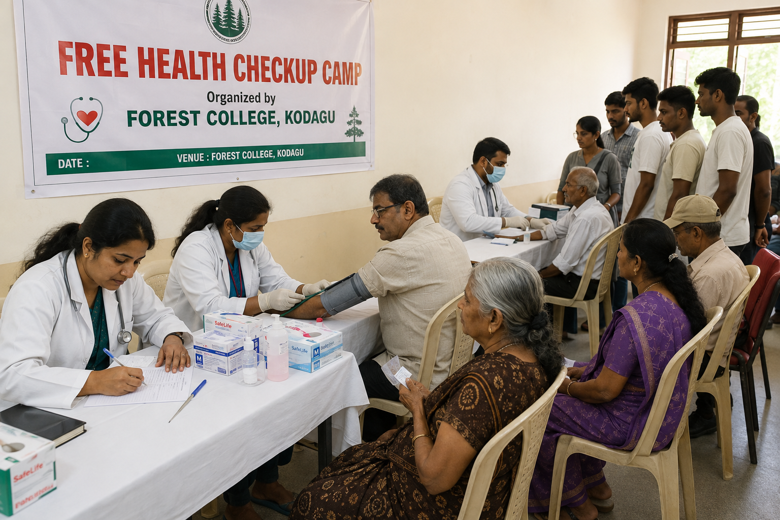 Free Health Check-Up Camp Held at Forest College