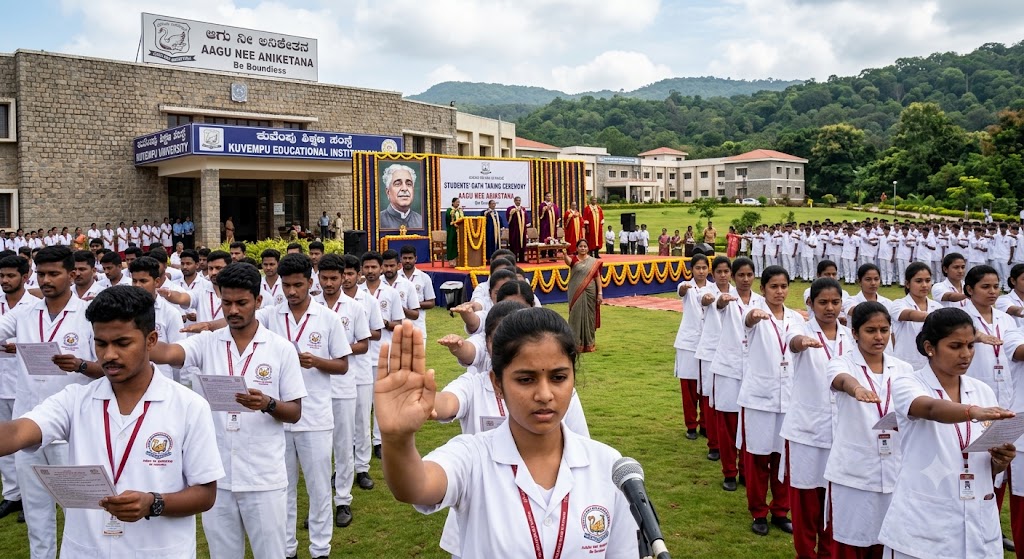 Kuvempu Educational Institution Students&rsquo; Oath Ceremony