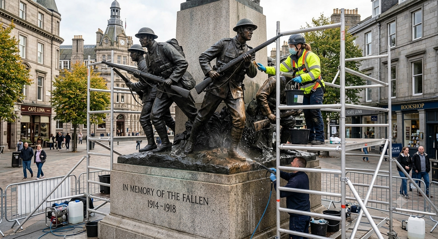 Cleaning of Soldiers&rsquo; Statues Across the City